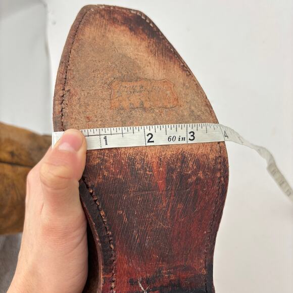 Tony Lama Jaws 7977 Cognac Rolo Leather Boots Men's 10D Western Workwear - Picture 11 of 14